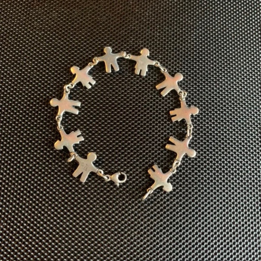 SOLD James Avery paper doll bracelet